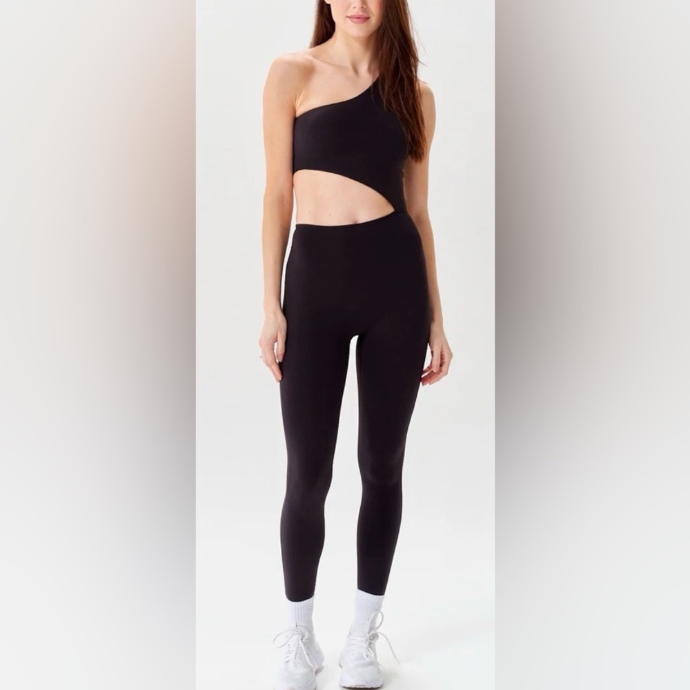 Elegant Black One-Shoulder Women's Jumpsuit